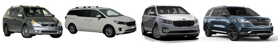 Kia Carnival series 2, 3 and 4 ehicle image Kia Carnival series 2, 3 and 4 ehicle image